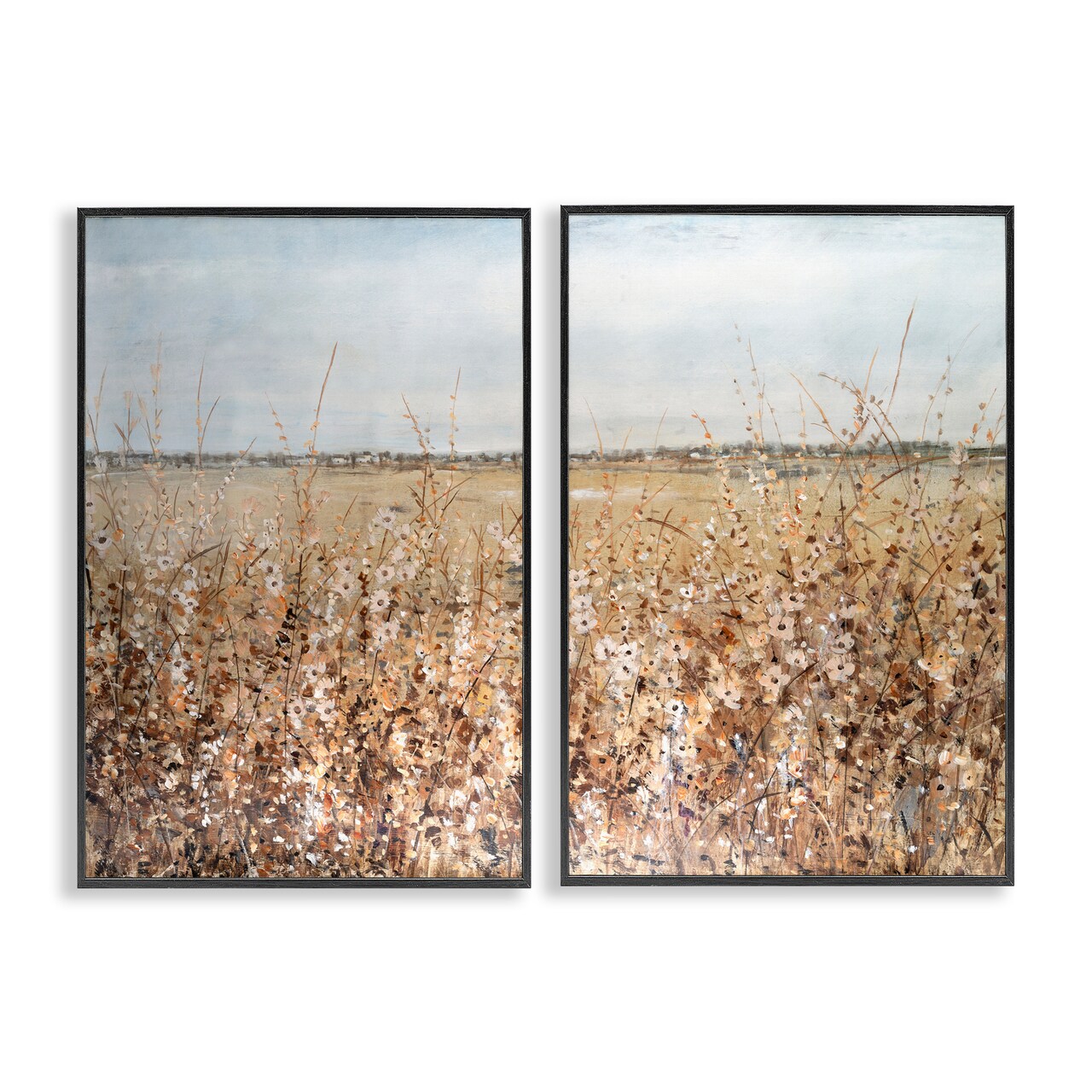 Stupell Industries Rustic Country Prairie 2pc Framed Giclee Wall Art Set Design by Tim OToole